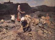 Nikolai Kasatkin Poor People Collecting Coal in an Abandoned Pit china oil painting reproduction